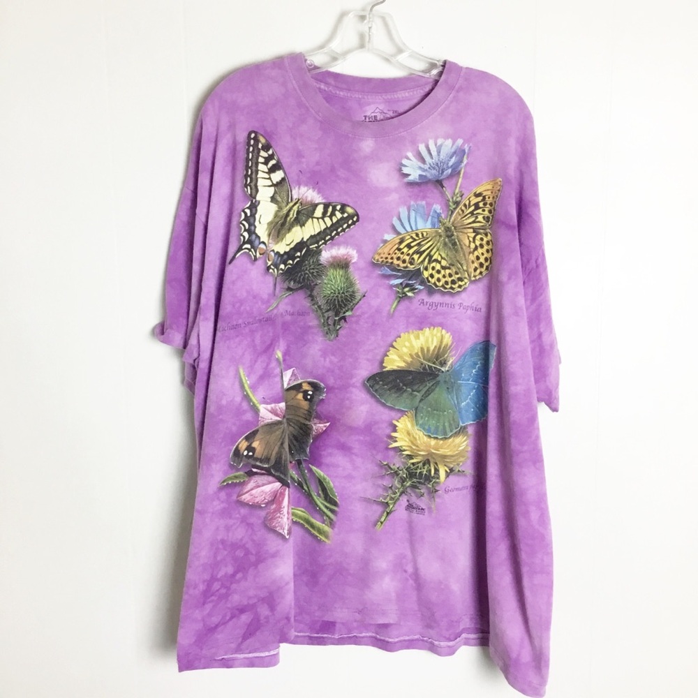 The Mountain Purple Butterfly Short Sleeve Tee
